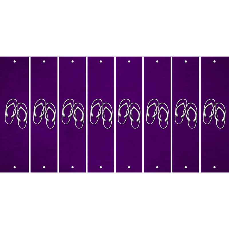 Purple Oil Rubbed Cut Fun Strips (Set of 8)