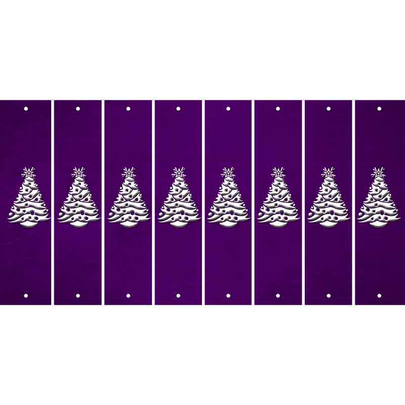 Purple Oil Rubbed Cut Fun Strips (Set of 8)