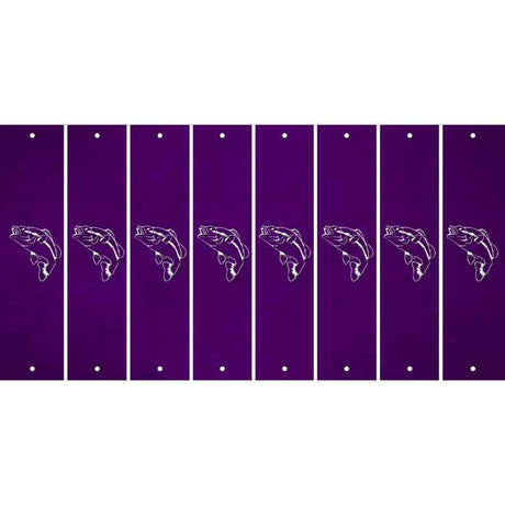 Purple Oil Rubbed Cut Fun Strips (Set of 8)