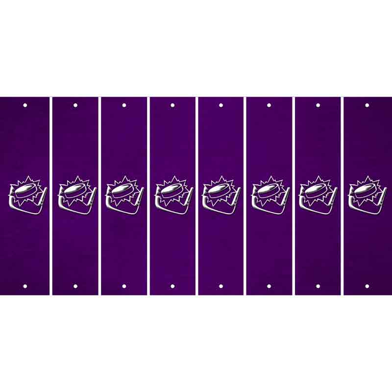 Purple Oil Rubbed Cut Fun Strips (Set of 8)