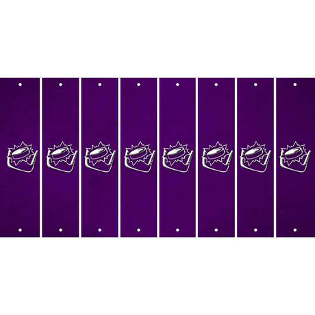 Purple Oil Rubbed Cut Fun Strips (Set of 8)