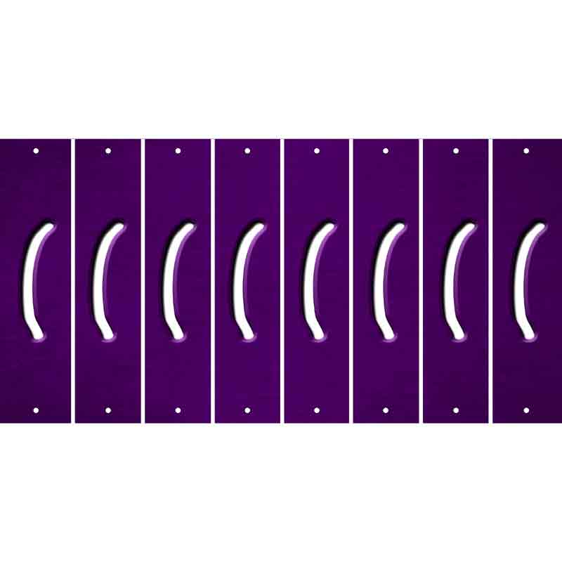 Purple Oil Rubbed Cut Fun Strips (Set of 8)