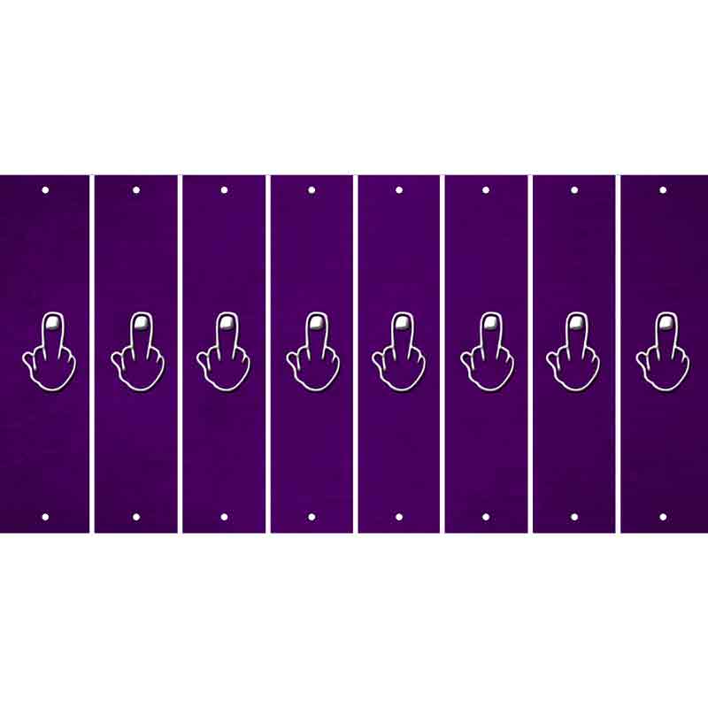 Purple Oil Rubbed Cut Fun Strips (Set of 8)