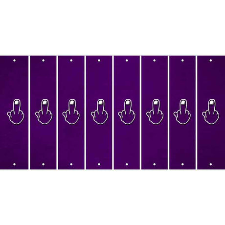 Purple Oil Rubbed Cut Fun Strips (Set of 8)