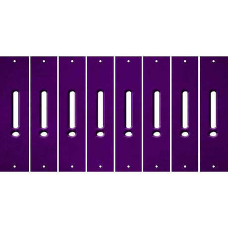 Purple Oil Rubbed Cut Fun Strips (Set of 8)