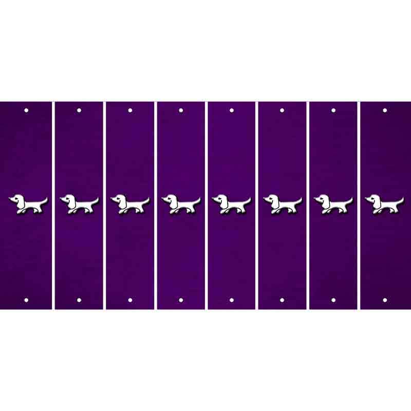 Purple Oil Rubbed Cut Fun Strips (Set of 8)