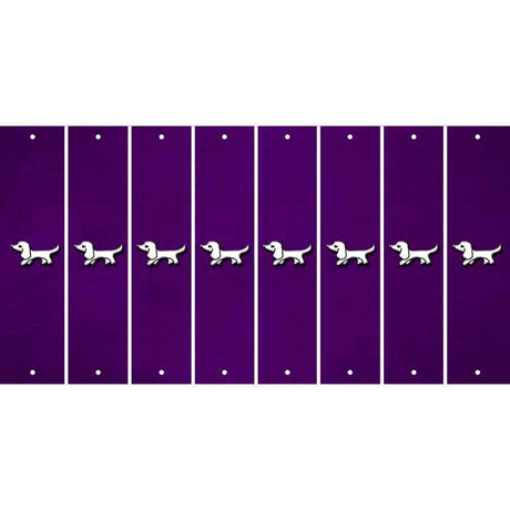 Purple Oil Rubbed Cut Fun Strips (Set of 8)