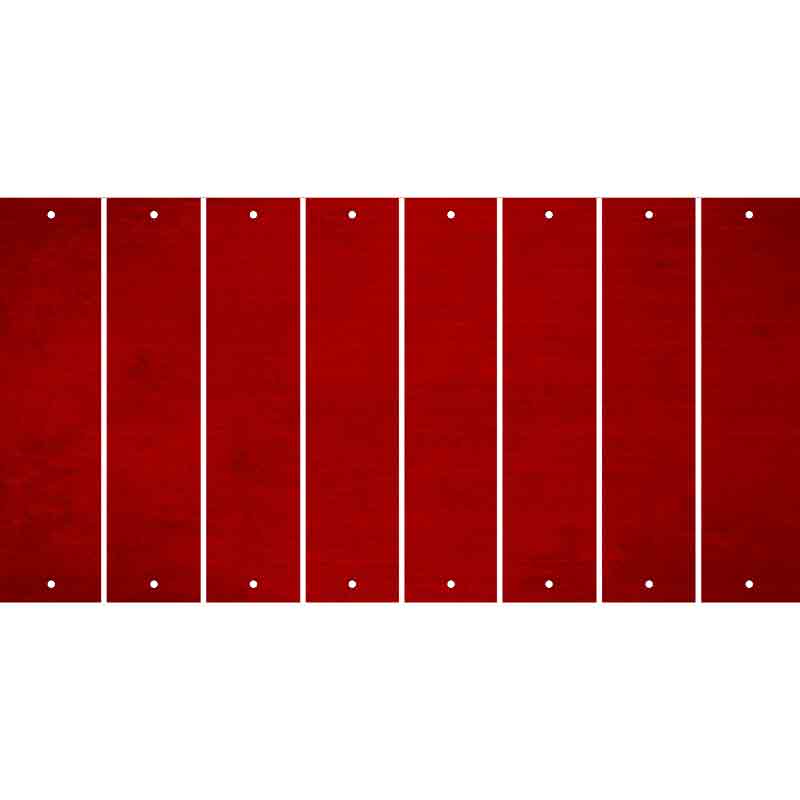 Red Oil Rubbed Cut Fun Strips (Set of 8)