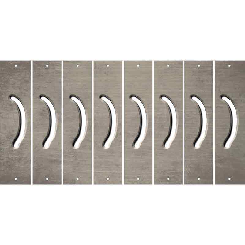 Tan Oil Rubbed Cut Fun Strips (Set of 8) 2ND AMENDMENT