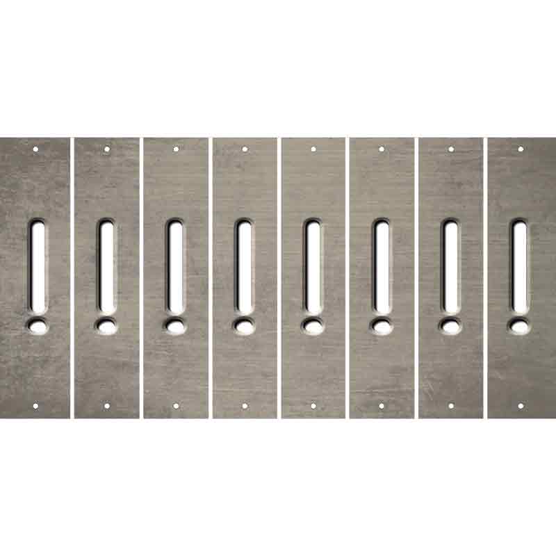 Tan Oil Rubbed Cut Fun Strips (Set of 8) &
