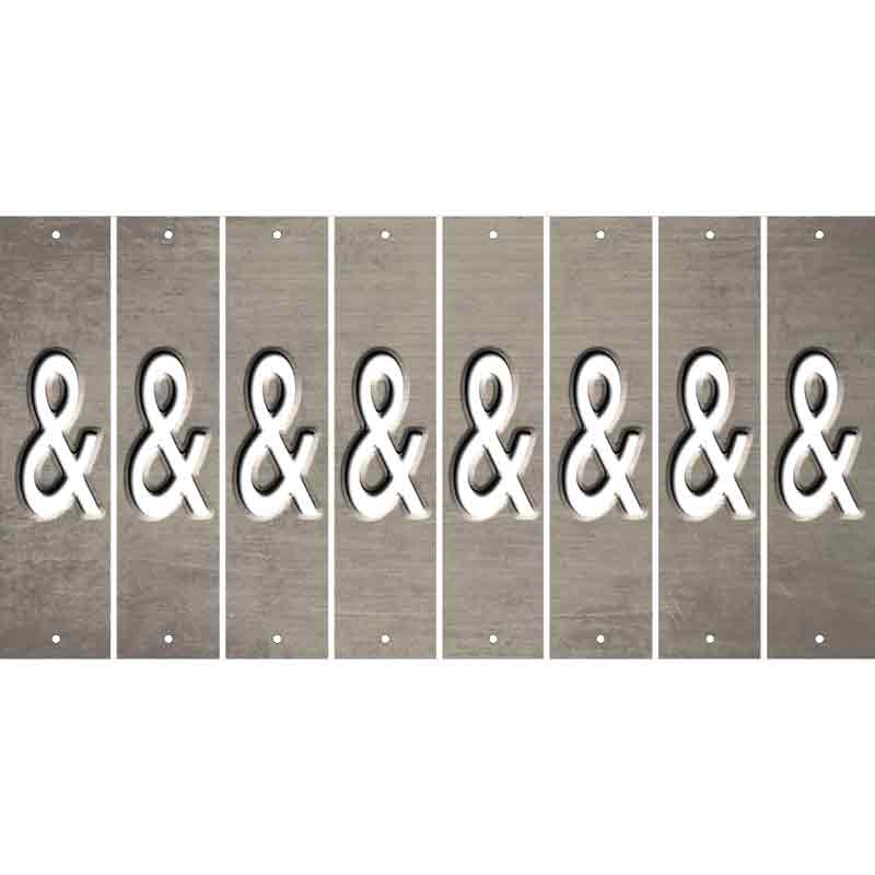 Tan Oil Rubbed Cut Fun Strips (Set of 8) HEART