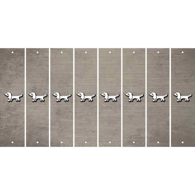 Tan Oil Rubbed Cut Fun Strips (Set of 8) DOG