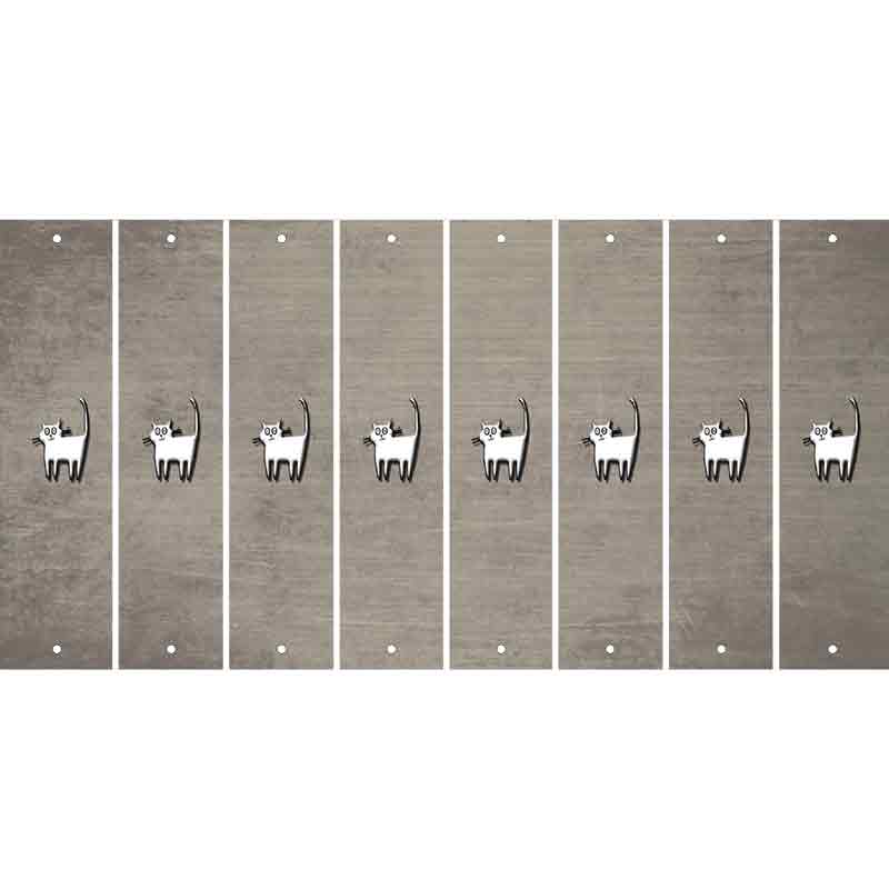 Tan Oil Rubbed Cut Fun Strips (Set of 8) CAT