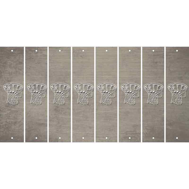 Tan Oil Rubbed Cut Fun Strips (Set of 8) BAT