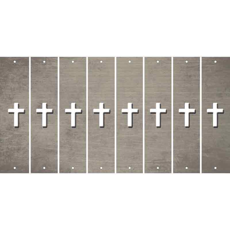 Tan Oil Rubbed Cut Fun Strips (Set of 8) CROSS