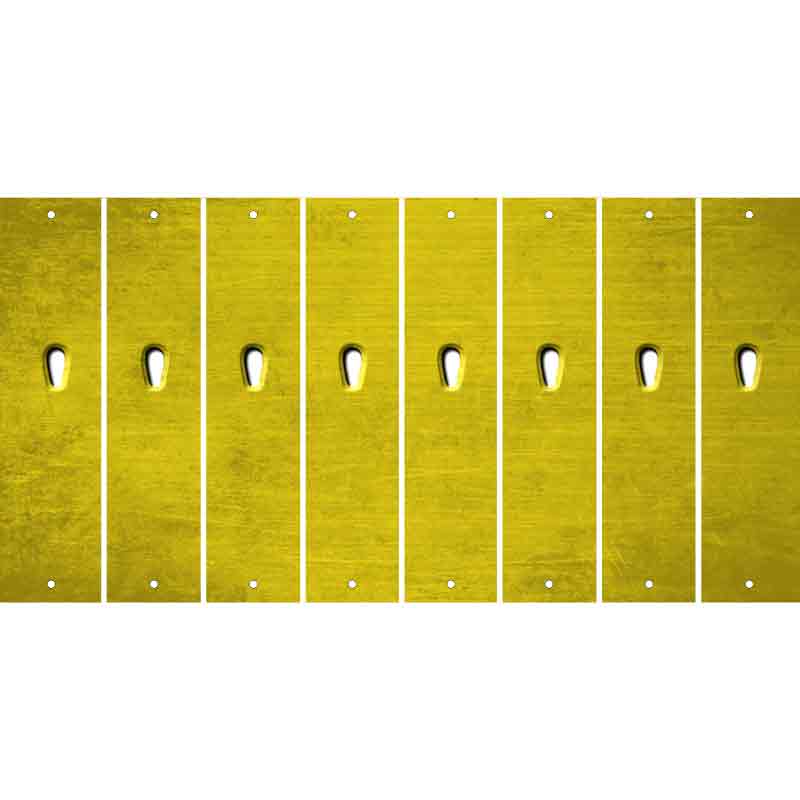 Yellow Oil Rubbed Cut Fun Strips (Set of 8) $