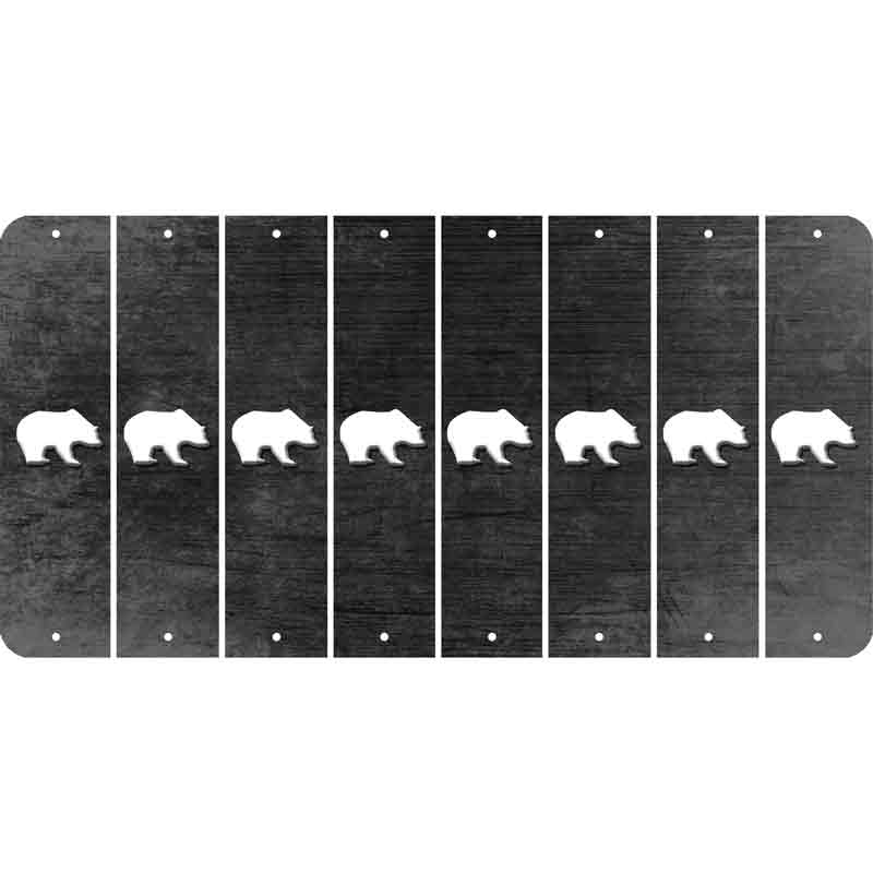 Black Oil Rubbed Cut Fun Strips (Set of 8) BEER MUG