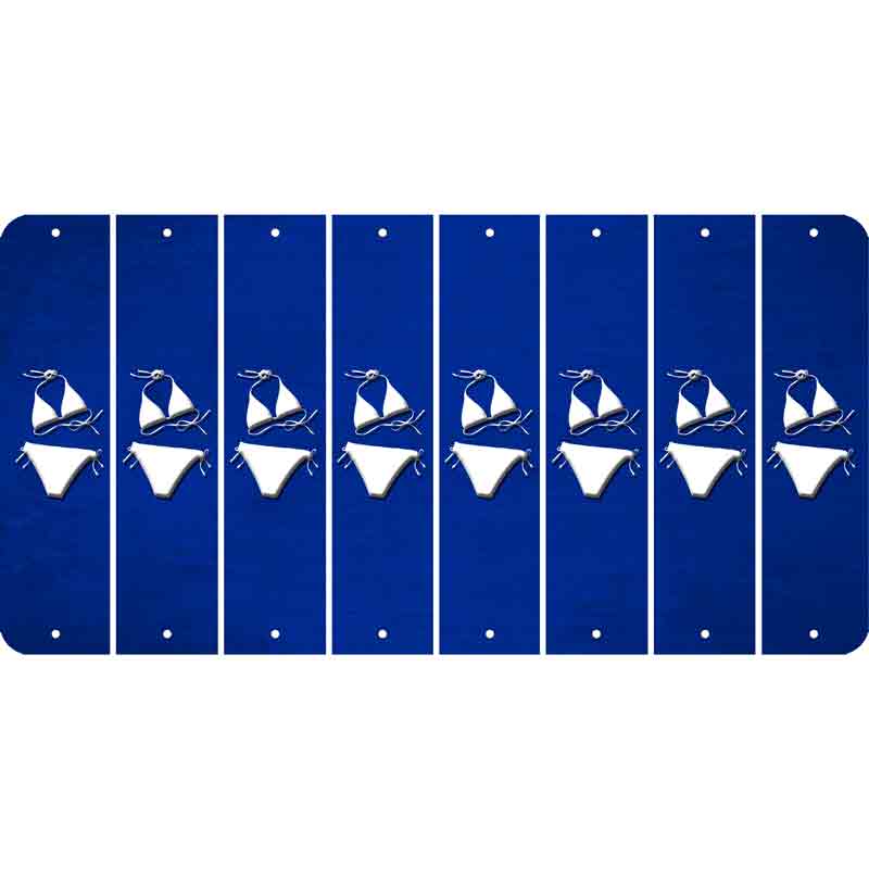 Blue Oil Rubbed Cut Fun Strips (Set of 8)