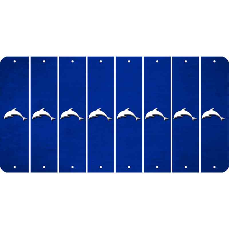 Blue Oil Rubbed Cut Fun Strips (Set of 8)