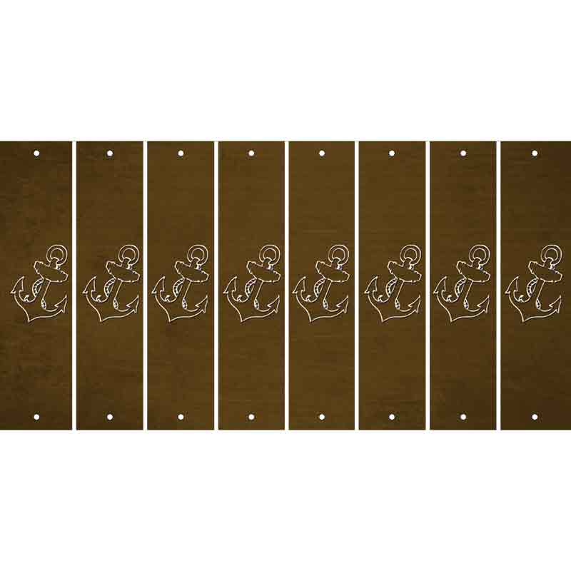 Brown Oil Rubbed Cut Fun Strips (Set of 8) BABY BOY