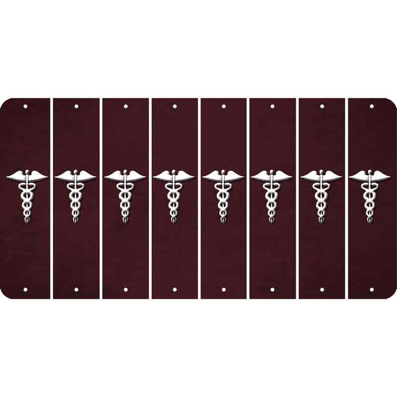 Burgundy Oil Rubbed Cut Fun Strips (Set of 8)