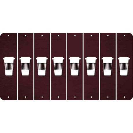 Burgundy Oil Rubbed Cut Fun Strips (Set of 8)