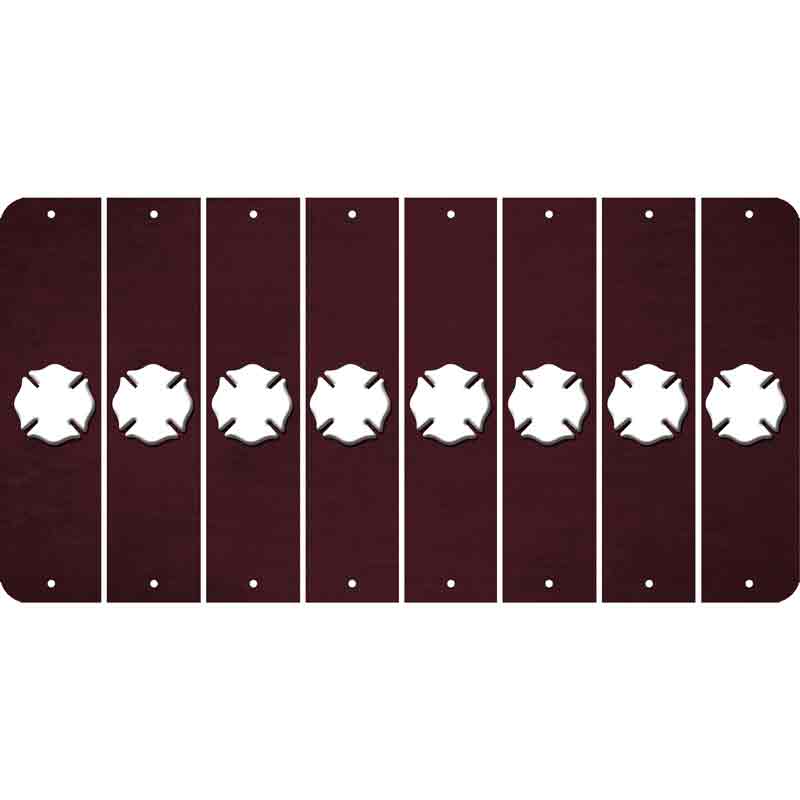 Burgundy Oil Rubbed Cut Fun Strips (Set of 8)