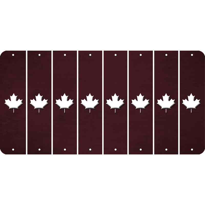 Burgundy Oil Rubbed Cut Fun Strips (Set of 8)