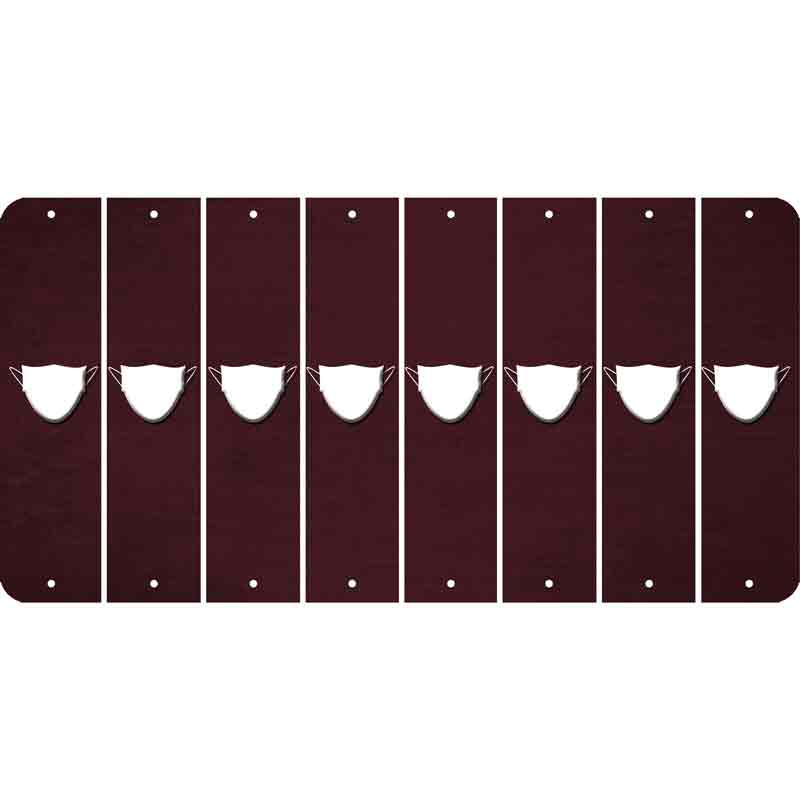 Burgundy Oil Rubbed Cut Fun Strips (Set of 8)