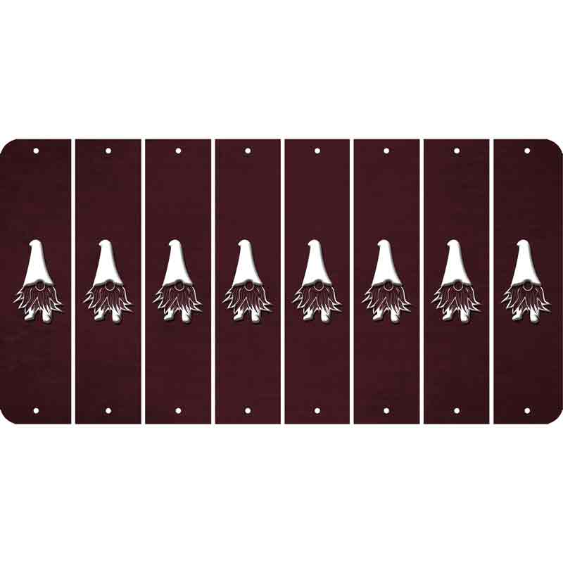 Burgundy Oil Rubbed Cut Fun Strips (Set of 8)