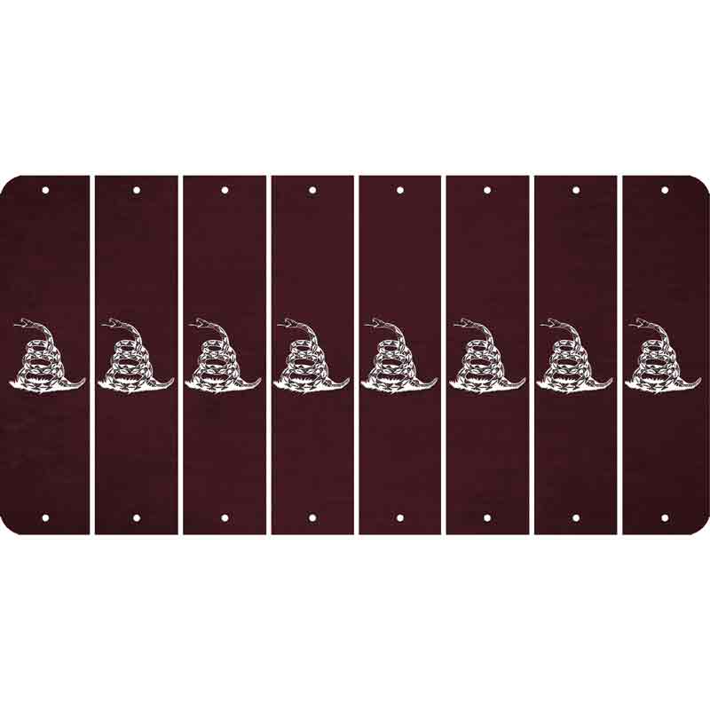 Burgundy Oil Rubbed Cut Fun Strips (Set of 8)