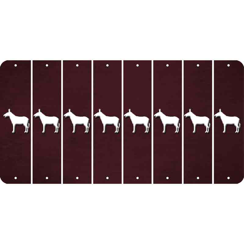 Burgundy Oil Rubbed Cut Fun Strips (Set of 8)