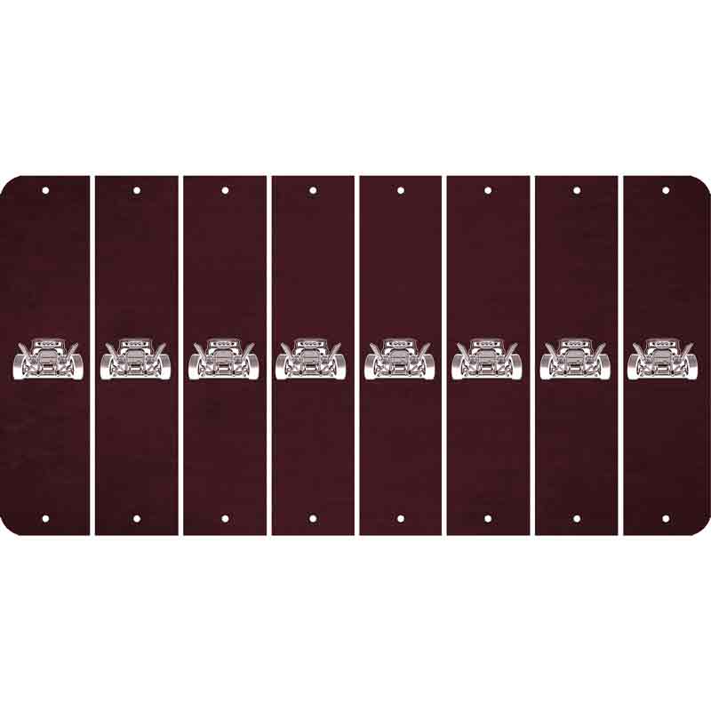 Burgundy Oil Rubbed Cut Fun Strips (Set of 8)