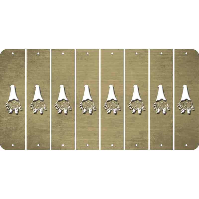 Gold Oil Rubbed Cut Fun Strips (Set of 8) GNOME
