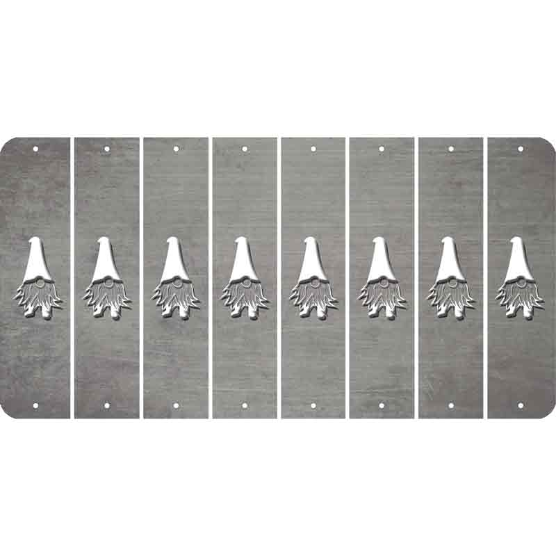 Gray Oil Rubbed Cut Fun Strips (Set of 8) GNOME