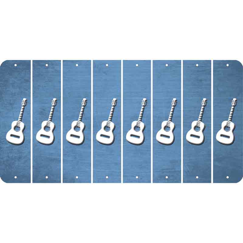 Light Blue Oil Rubbed Cut Fun Strips (Set of 8)