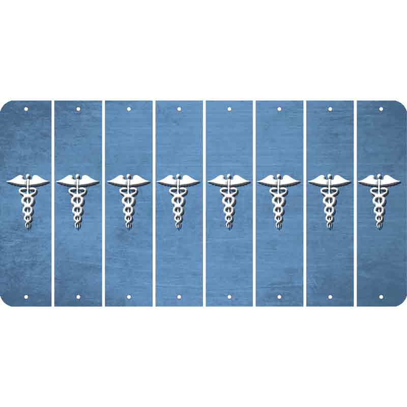 Light Blue Oil Rubbed Cut Fun Strips (Set of 8)