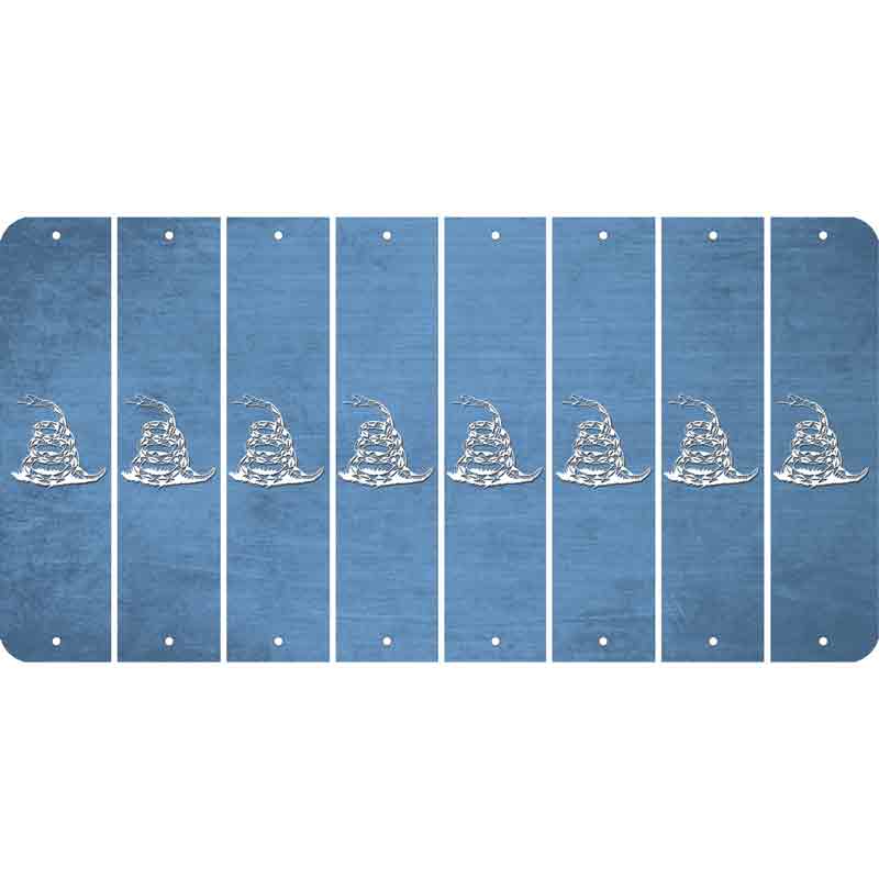 Light Blue Oil Rubbed Cut Fun Strips (Set of 8)