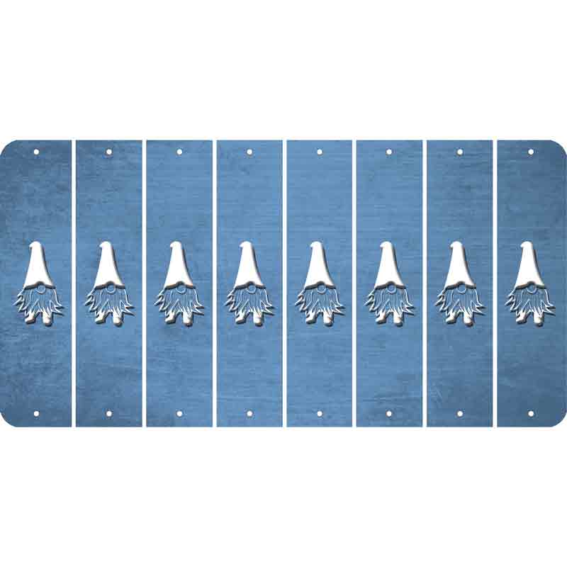 Light Blue Oil Rubbed Cut Fun Strips (Set of 8) GNOME