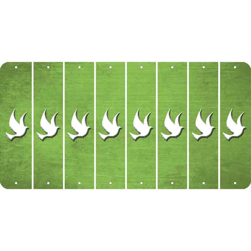 Lime Green Oil Rubbed Cut Fun Strips (Set of 8) DOVE