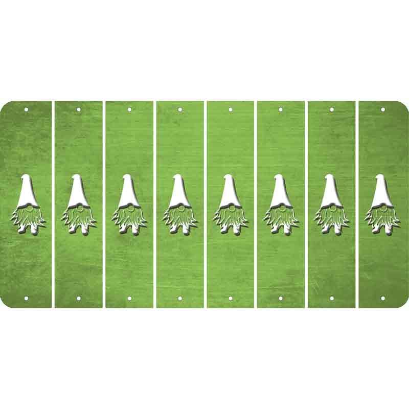 Lime Green Oil Rubbed Cut Fun Strips (Set of 8) GNOME