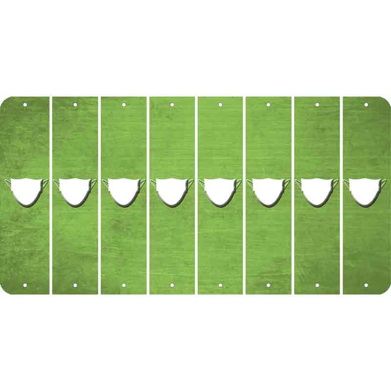 Lime Green Oil Rubbed Cut Fun Strips (Set of 8) MASK