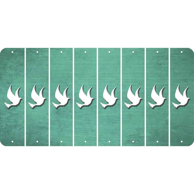 Mint Oil Rubbed Cut Fun Strips (Set of 8) DOVE