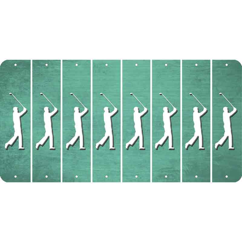 Mint Oil Rubbed Cut Fun Strips (Set of 8) FEMALE GOLFER