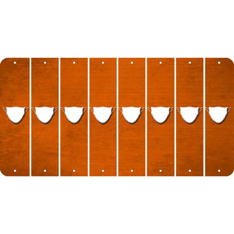 Orange Oil Rubbed Cut Fun Strips (Set of 8) MASK