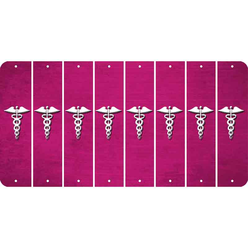 Pink Oil Rubbed Cut Fun Strips (Set of 8)