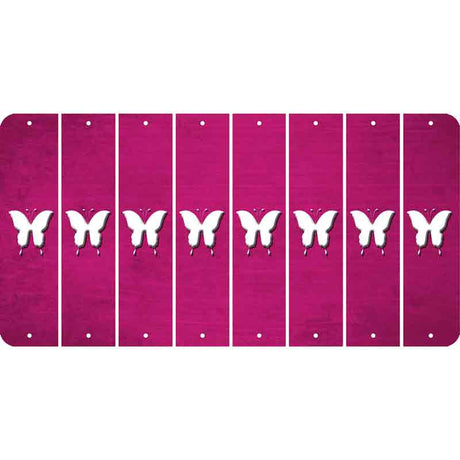 Pink Oil Rubbed Cut Fun Strips (Set of 8)