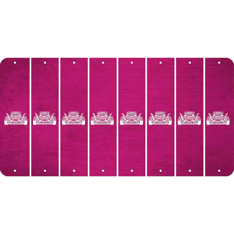 Pink Oil Rubbed Cut Fun Strips (Set of 8)