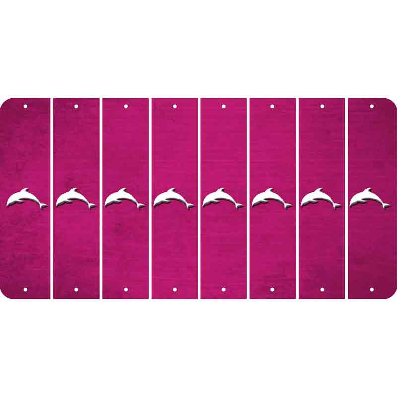 Pink Oil Rubbed Cut Fun Strips (Set of 8)