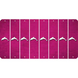 Pink Oil Rubbed Cut Fun Strips (Set of 8)